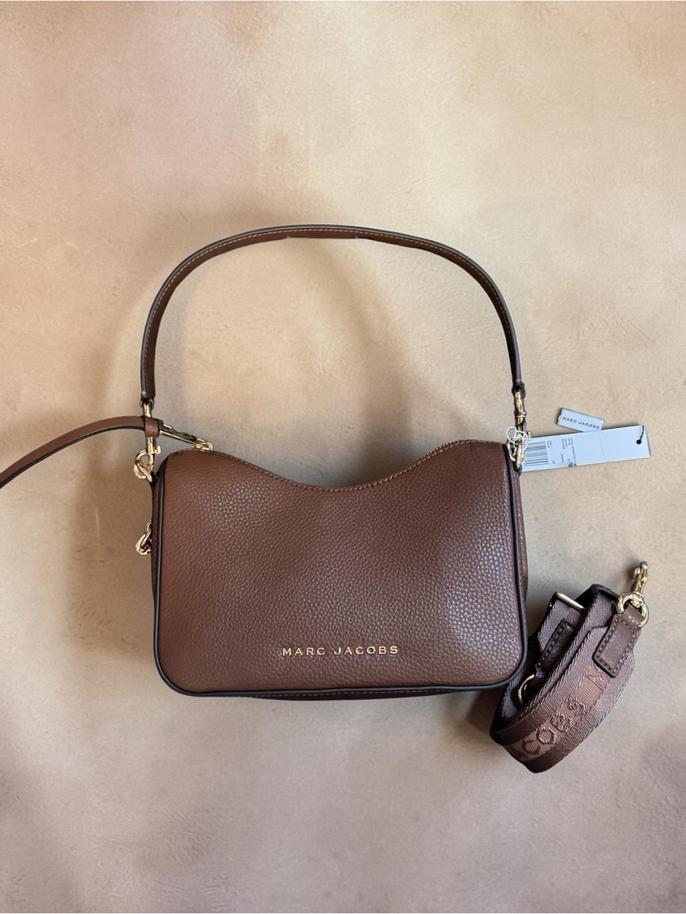 Marc Jacobs Drifter Small Convertible Shoulder Bag in Cognac NWT - Picture 6 of 10